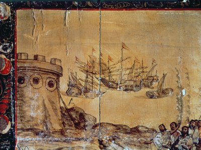 Cortes Sails for Mexico, 1518 by Spanish School